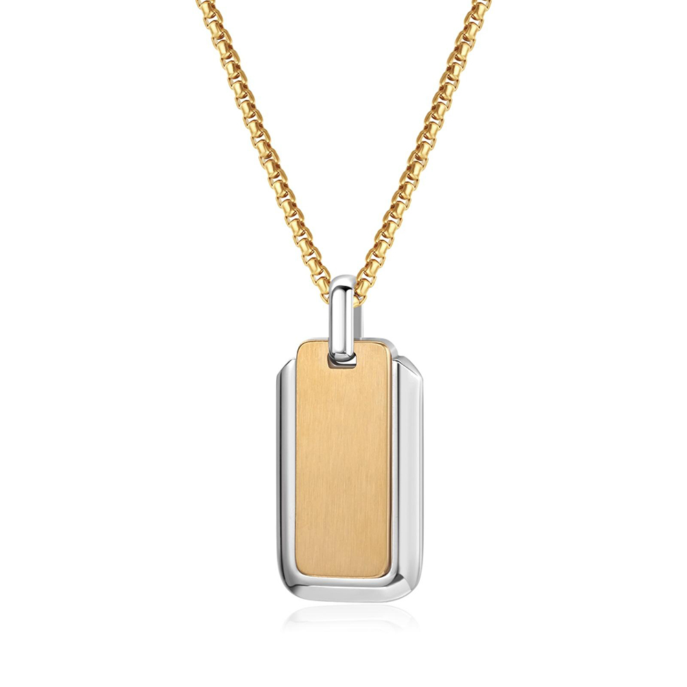 DPL MALE NECKLACE-26610-SSYG