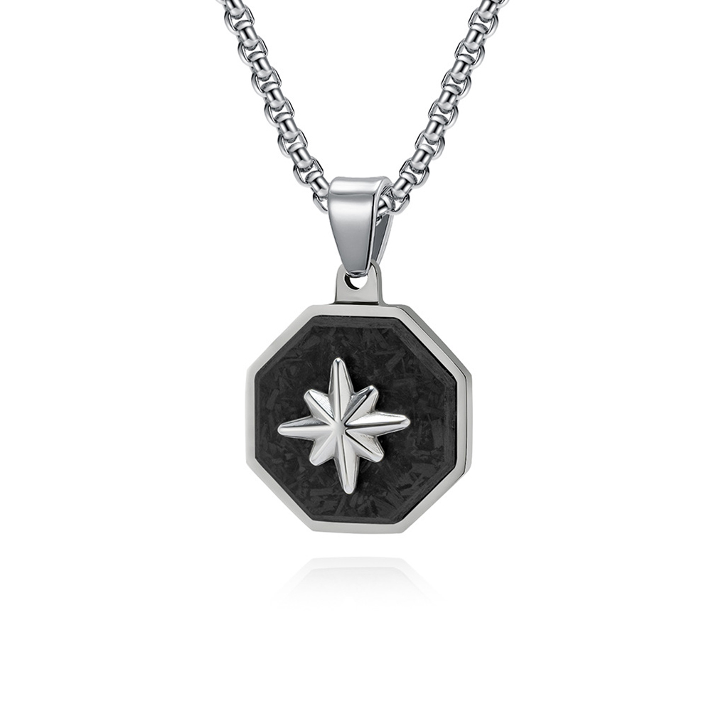 DPL MALE NECKLACE-26601-SSBK